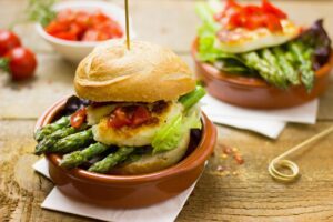 The Best Plant-Based Proteins 4 | eat move healthy plant-based-proteins-asparagus, burger, vegetarian-2258013.jpg