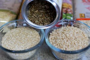 The Best Plant-Based Proteins 5 | eat move healthy grains, brown rice, quinoa-651404.jpg