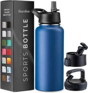 FineDine-Insulated-Water-Bottles-with-Straw-32oz