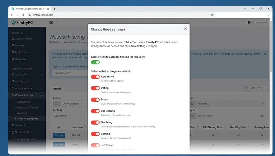 Stay Secure with SentryPC 4 | eat move healthy SentryPC-Web-Filtering