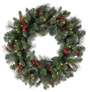 Pre-Lite-Artificial Christmas-Wreath