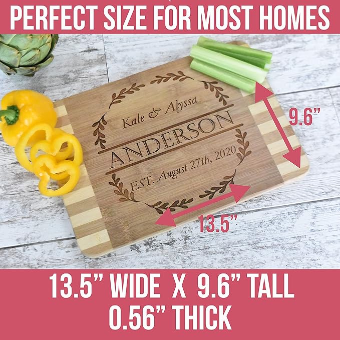 Brew-City-Engraving - Personalized-Custom- Laser-Engraved Bamboo-Cutting- Boards