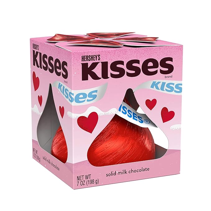 HERSHEY-'SKISSES- Valentines-Day-Gift- Candy-Solid-Milk- Chocolate-Box