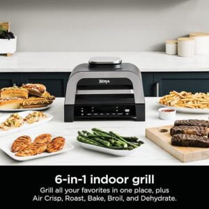 Grilled Vegetable Kabobs 8 | eat move healthy Ninja-DG551-Foodi- Smart-XL-6-in-1 Indoor-Grill