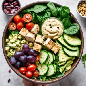 Vegetarian- Mediterranean- buddha-bowl-tofu- recipe