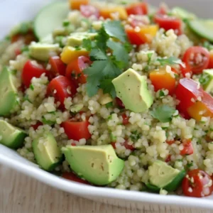 Quinoa-Salad-with- Avocado-Dressing