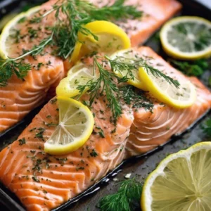 Baked-Salmon-Lemon- Herbs