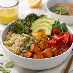 Sumatra 16 | eat move healthy Roasted-Veggie-&- Quinoa-Glow-Bowl