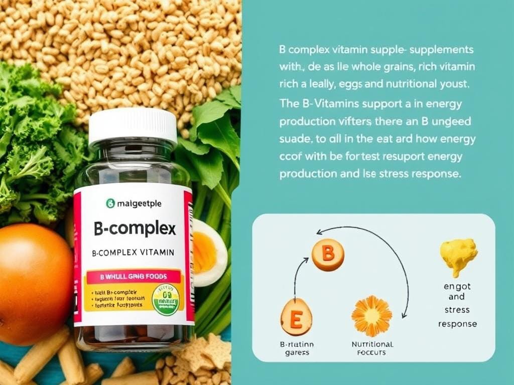 B-complex vitamins and B vitamin-rich foods that help support energy and stress resilience