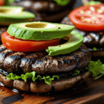 Grilled Portobello Burgers with Avocado 8 | eat move healthy Grilled-Portobello- Burgers-with-Avocado