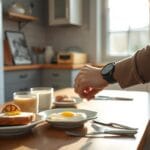 Why You Shouldn't Skip Breakfast Anymore 3 | eat move healthy Person skipping breakfast while rushing to work