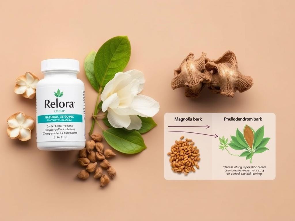 Relora supplement and its natural plant sources that help lower cortisol and reduce stress eating