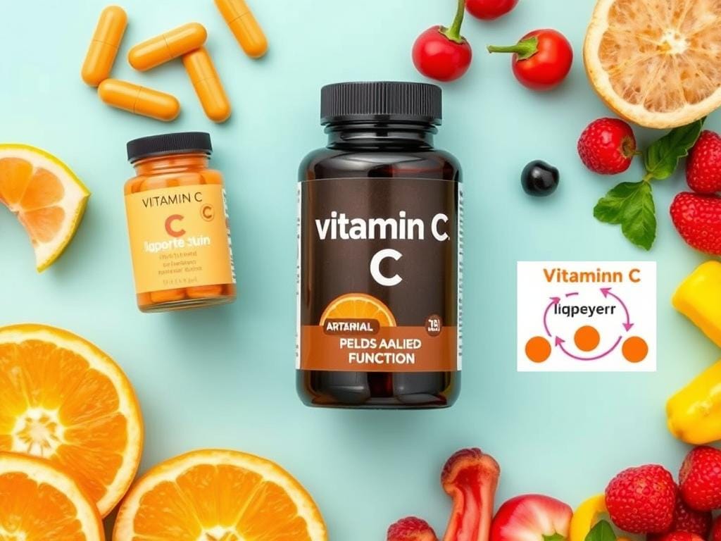 Vitamin C supplements and vitamin C-rich foods that help support adrenal function and lower cortisol