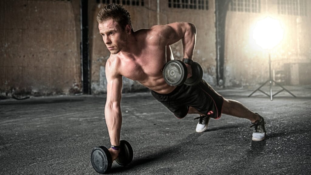 Top 10 Exercises for Weight Loss 5 | eat move healthy Strength-Training- exercise-fitness-gym- dumbbells-workout