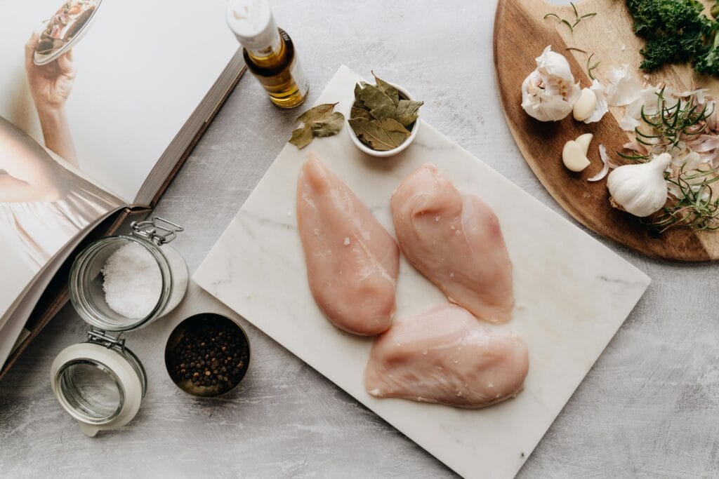 Sheet Pan Chicken and Vegetables 4 | eat move healthy Boneless-Skinless- chicken-breasts