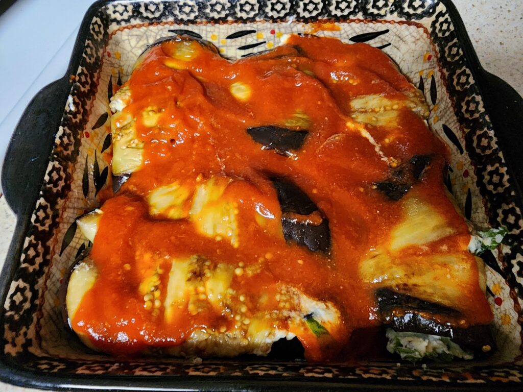 Eggplant Lasagna Roll-Ups 5 | eat move healthy Eggplant-Lasagna-Roll-Ups-before-baked
