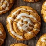 Low-Carb Pumpkin Cookies with glaze