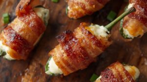 low-Carb-Cream- Cheese-Wrapped- Bacon-Jalapeño-Poppers