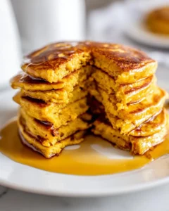 Pumpkin-Cottage-Cheese-Pancakes